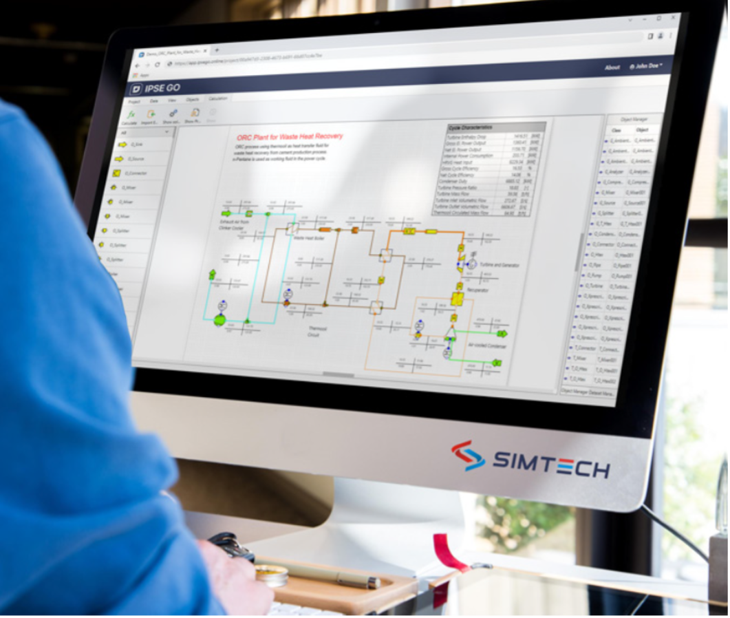 Figure: SIMTECH’s Web-based Service – IPSE GO Process Simulation Platform.
